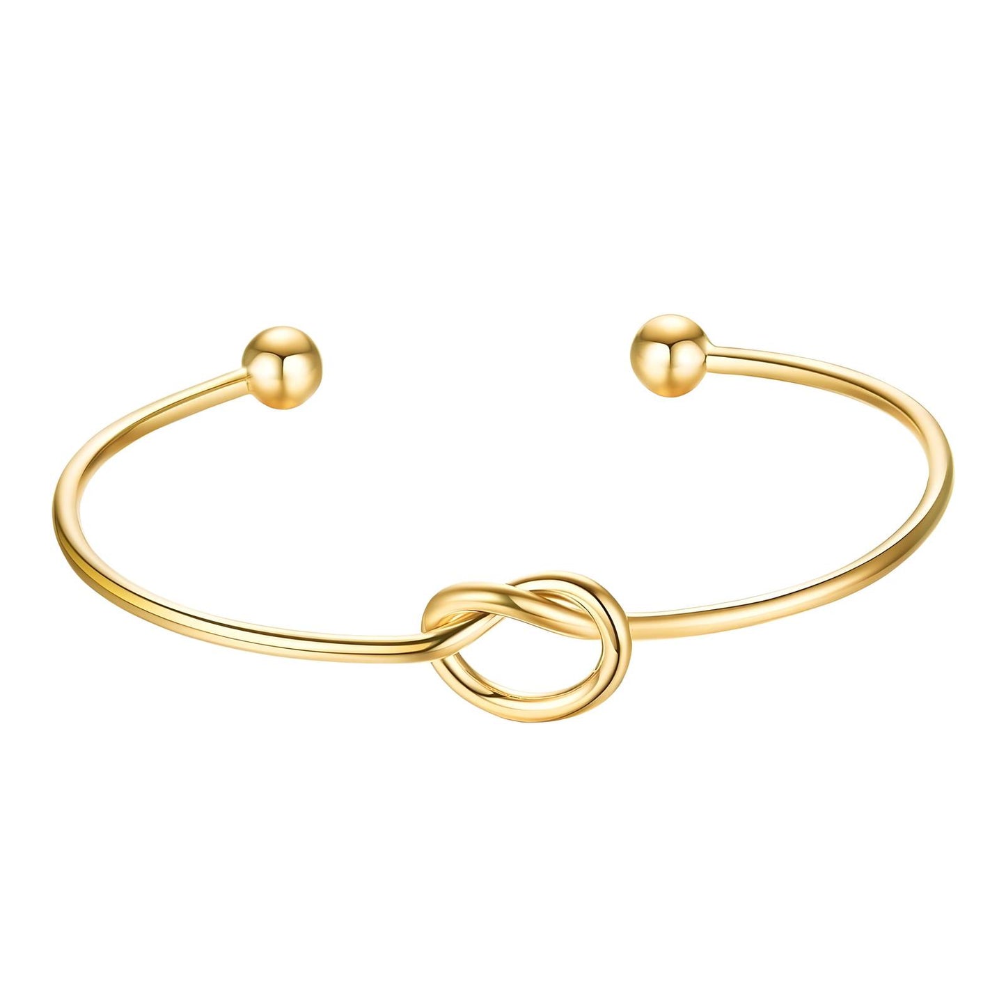 Gold Plated Thin Bangle Bracelet - 6cm
