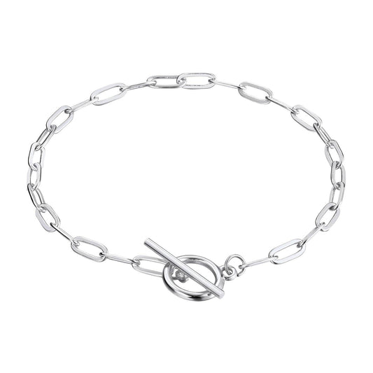 Stainless Steel Link Bracelet - 18.5cm