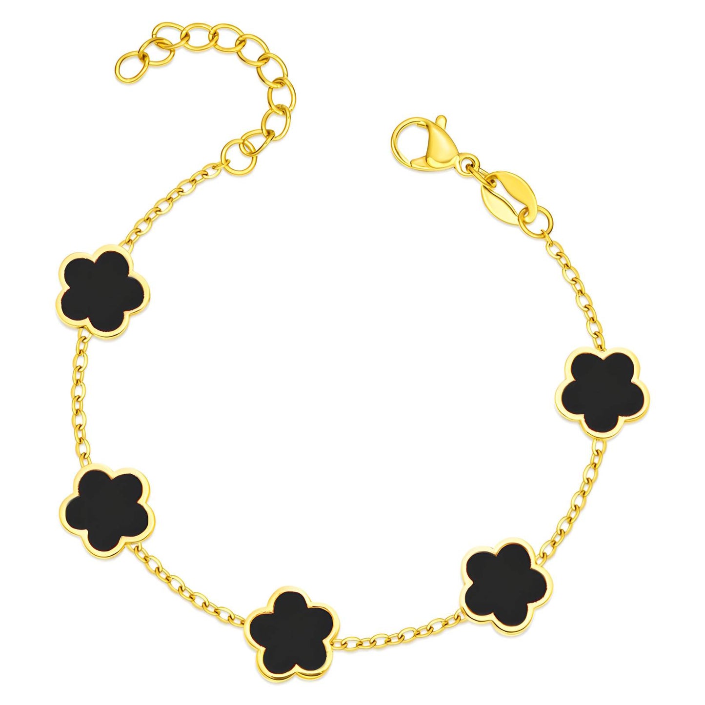Gold Plated Ultra-Thin Chain Bracelet - 17-22.5cm